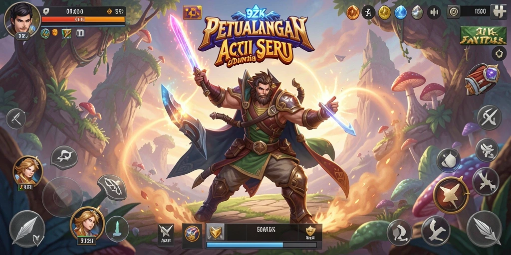Screenshot gameplay 9ZK menunjukkan pertarungan tak terlupakan dalam aksi.