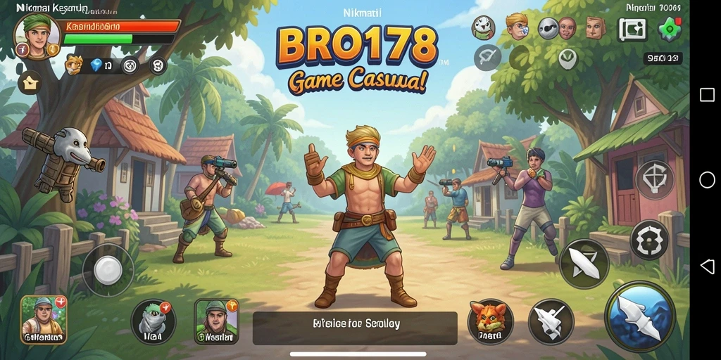 Tampilan menarik dari gameplay <strong>BRO178</strong> dengan warna-warna cerah.