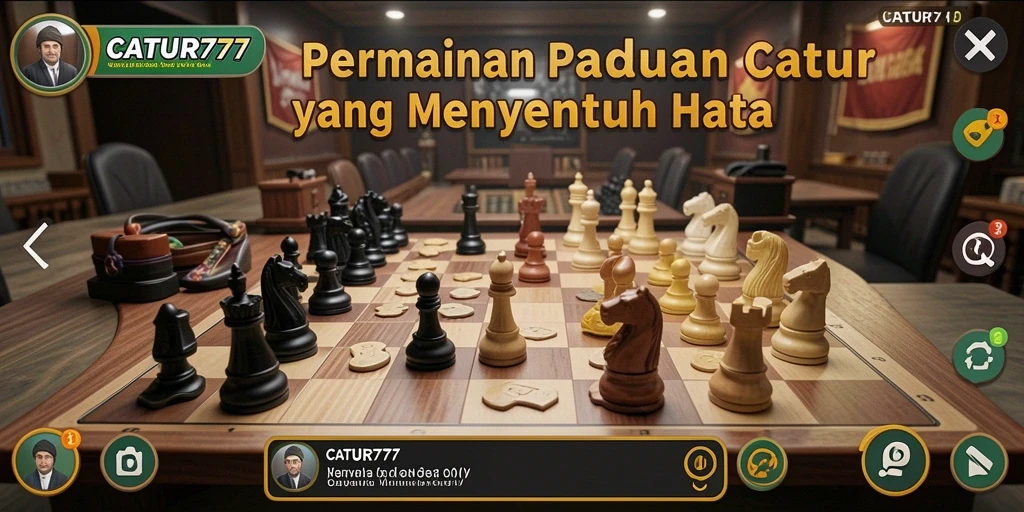 Tampilan gameplay seru di CATUR777 dengan elemen Match-3 yang menarik.