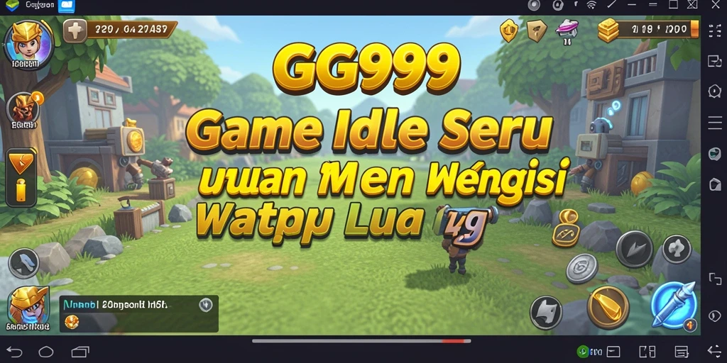 Tampilan interaktif gameplay GG999 dalam genre Idle.
