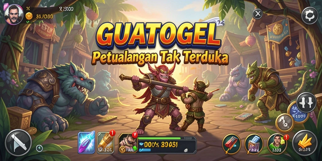 Tampilan gameplay GUATOGEL yang menawan dan penuh tantangan.