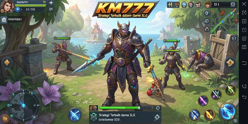 Tampilan gameplay KM777 yang menampilkan aksi strategi.