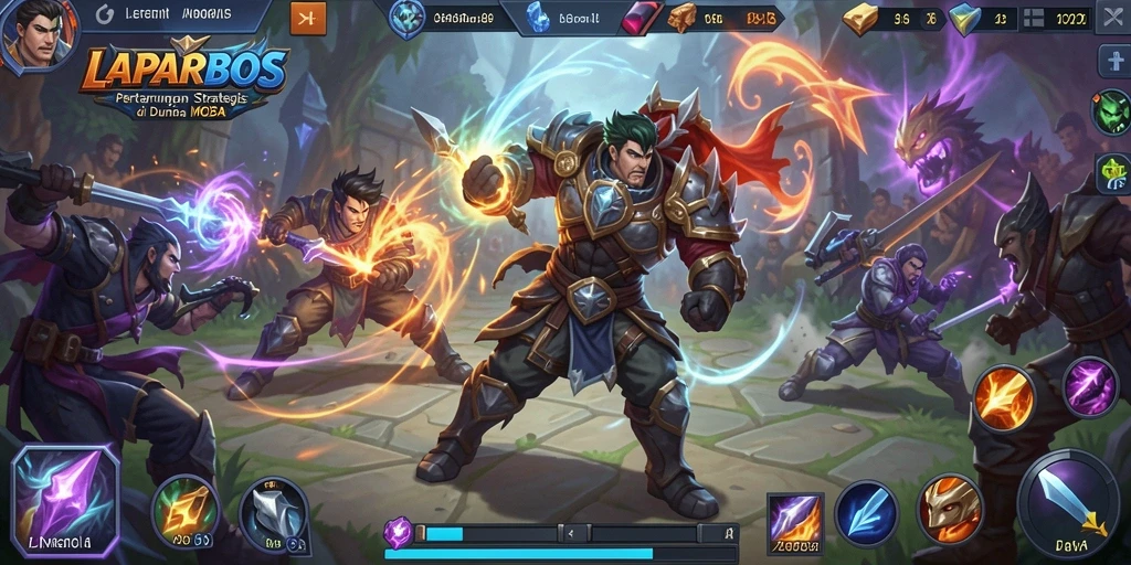 Tampilan gameplay seru dan dinamis dalam LAPARBOS.