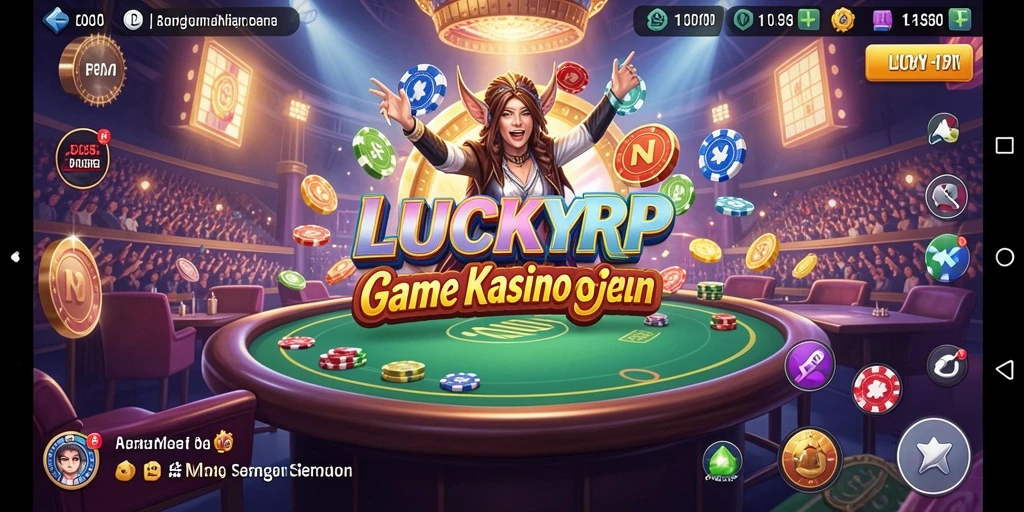 Tampilan gameplay menarik di LUCKYRP dengan berbagai pilihan permainan Kasino.