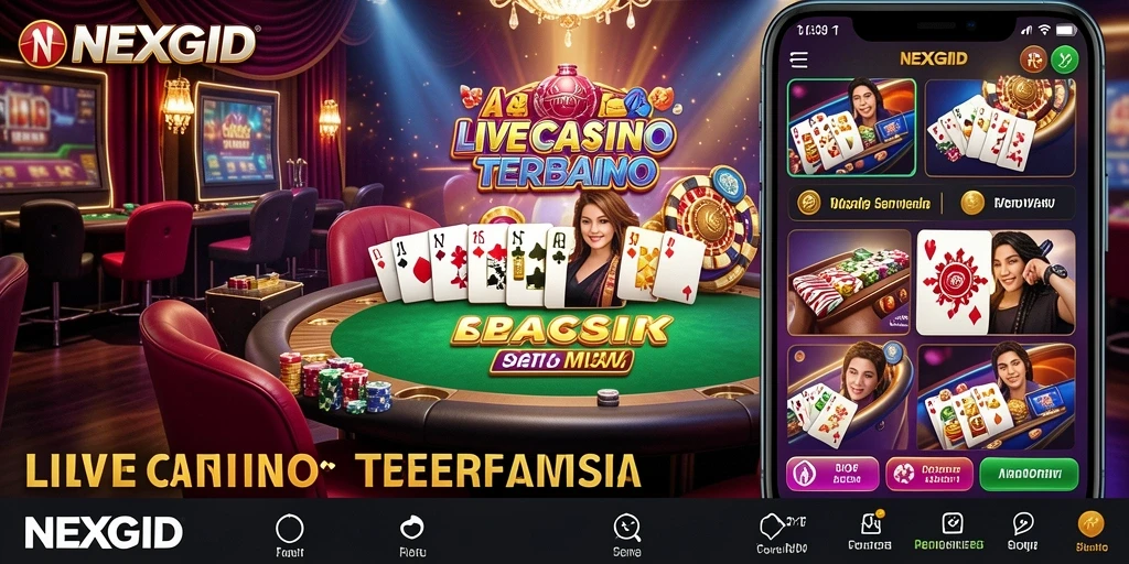 Tampilan gameplay NEXGID yang mendebarkan saat bermain Live Casino.