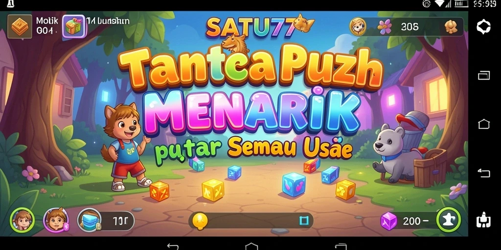 Tampilan gameplay SATU77 yang menarik dan menantang.
