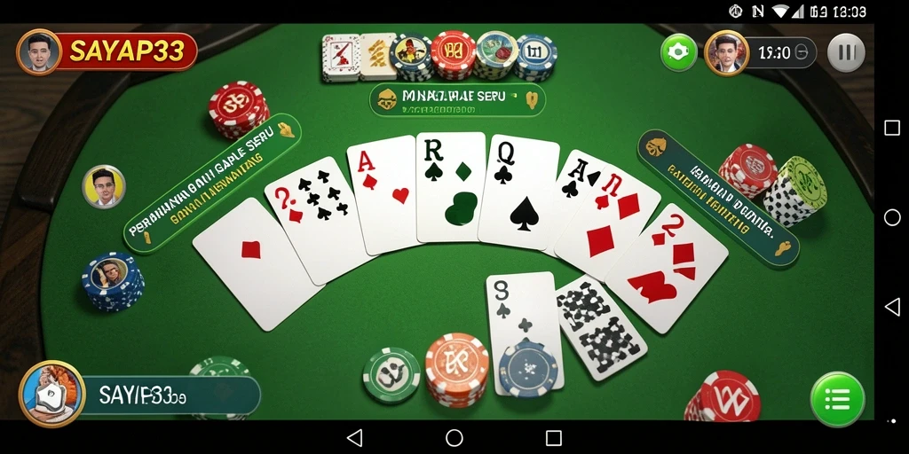Tampilan gameplay SAYAP33 yang menarik dan interaktif.