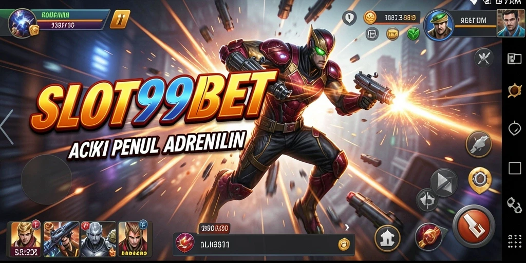 Tampilan utama gameplay SLOT99BET yang mendebarkan.
