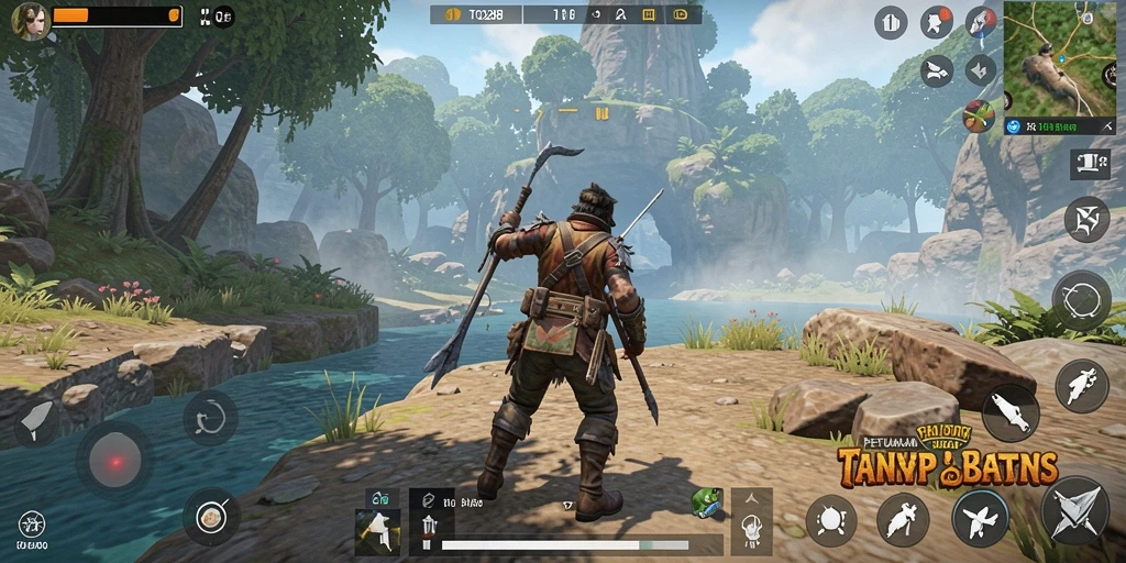 Screenshot menunjukkan eksplorasi luas dalam game Open World.